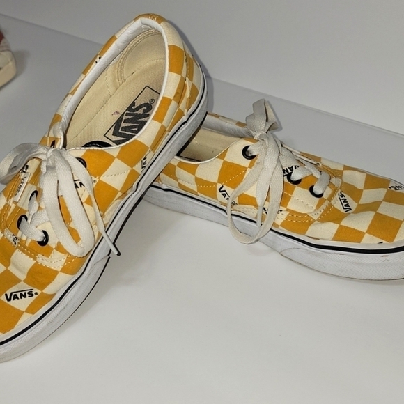 VANS in Checkered Gold, Men's 5, Women's 6.5. GUC - Picture 6 of 8